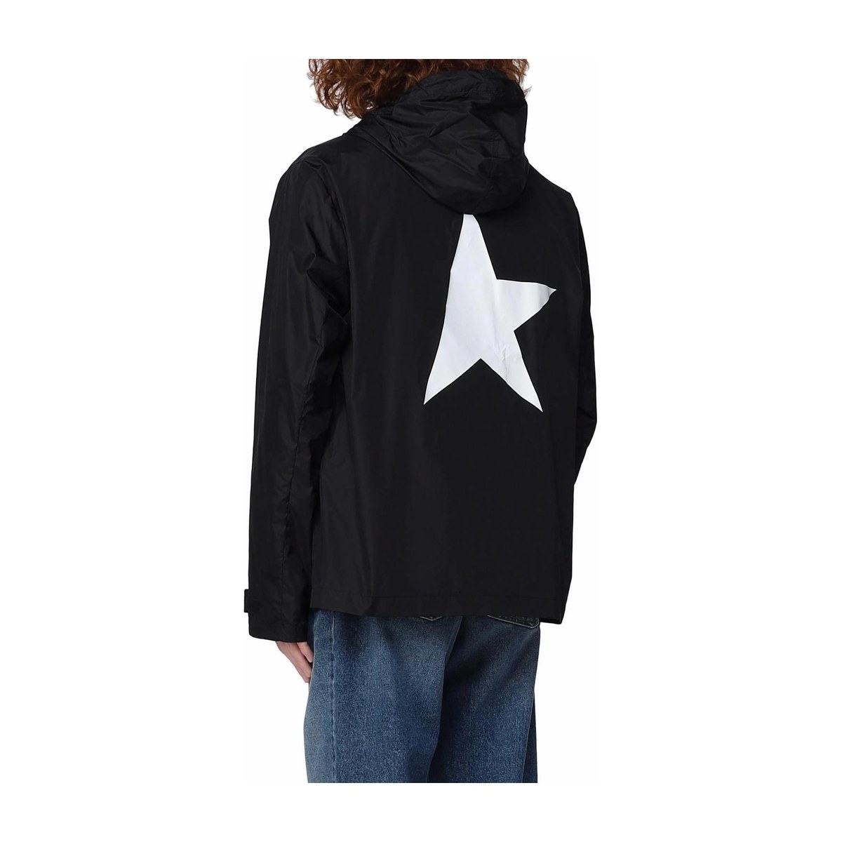 Golden Goose Logo Windbreaker Jacket Black