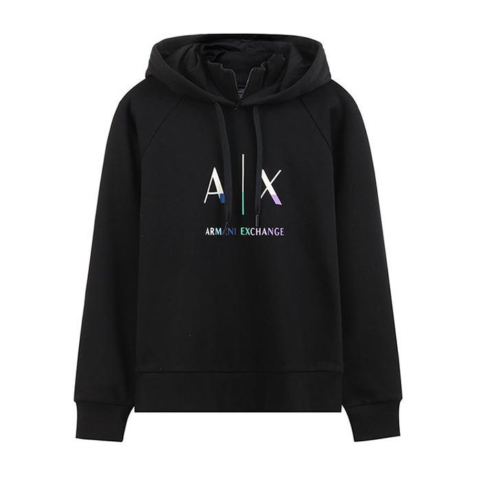 Armani Exchange SS23 Logo Hoodie Black