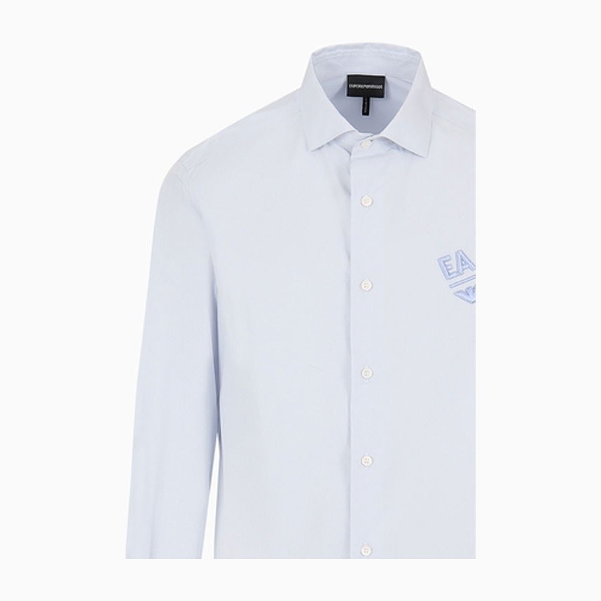 Emporio Armani SS24 Solid Single-Breasted Shirt