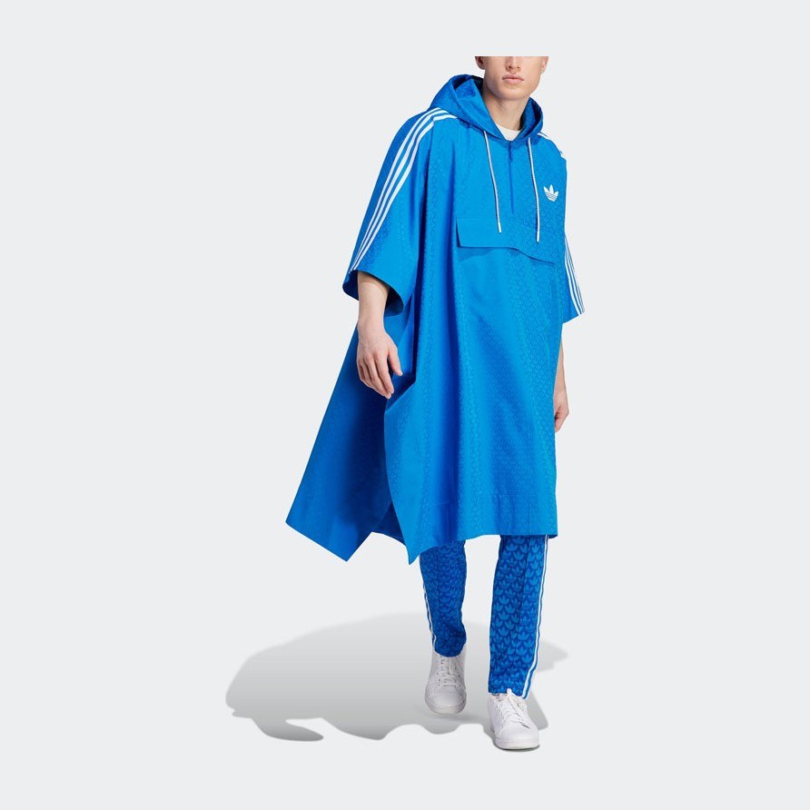 adidas Originals Adicolor 70s Monogram Poncho Bright Blue