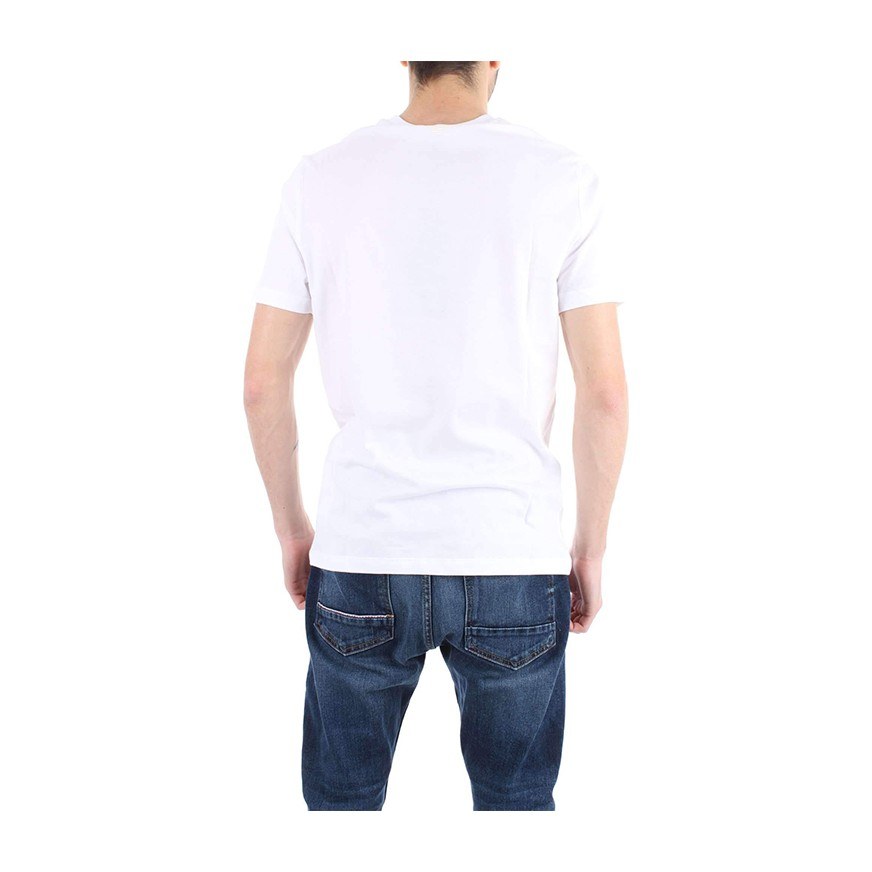 Emporio Armani Printed Cotton T-Shirt White