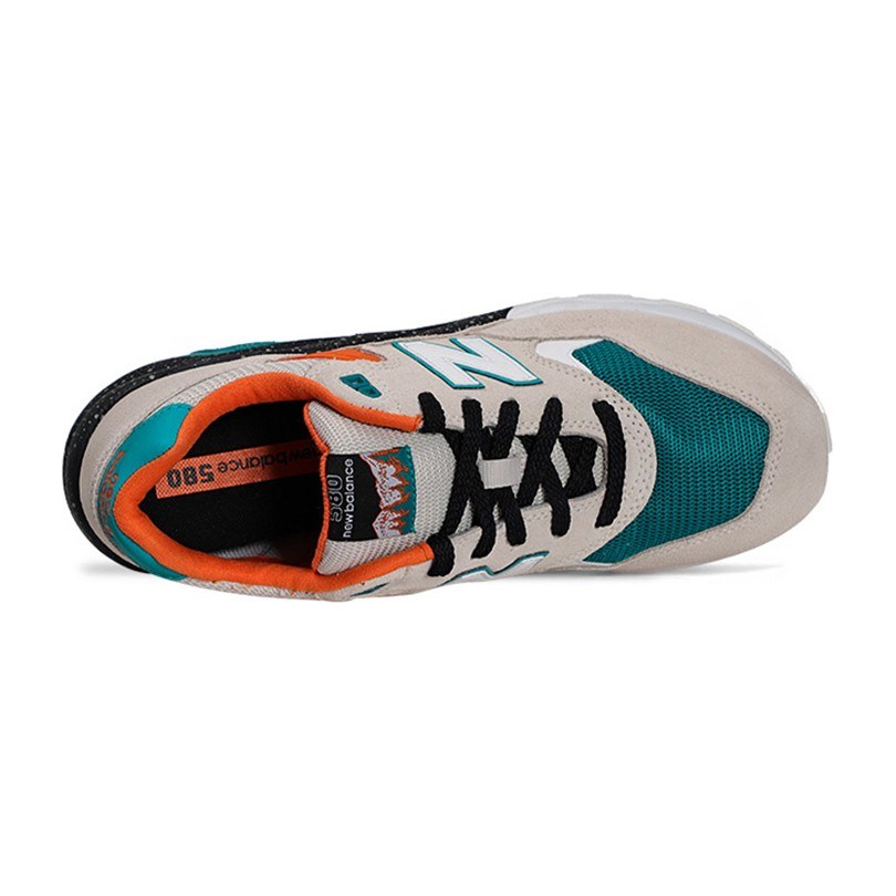 New Balance 580 Orange Green