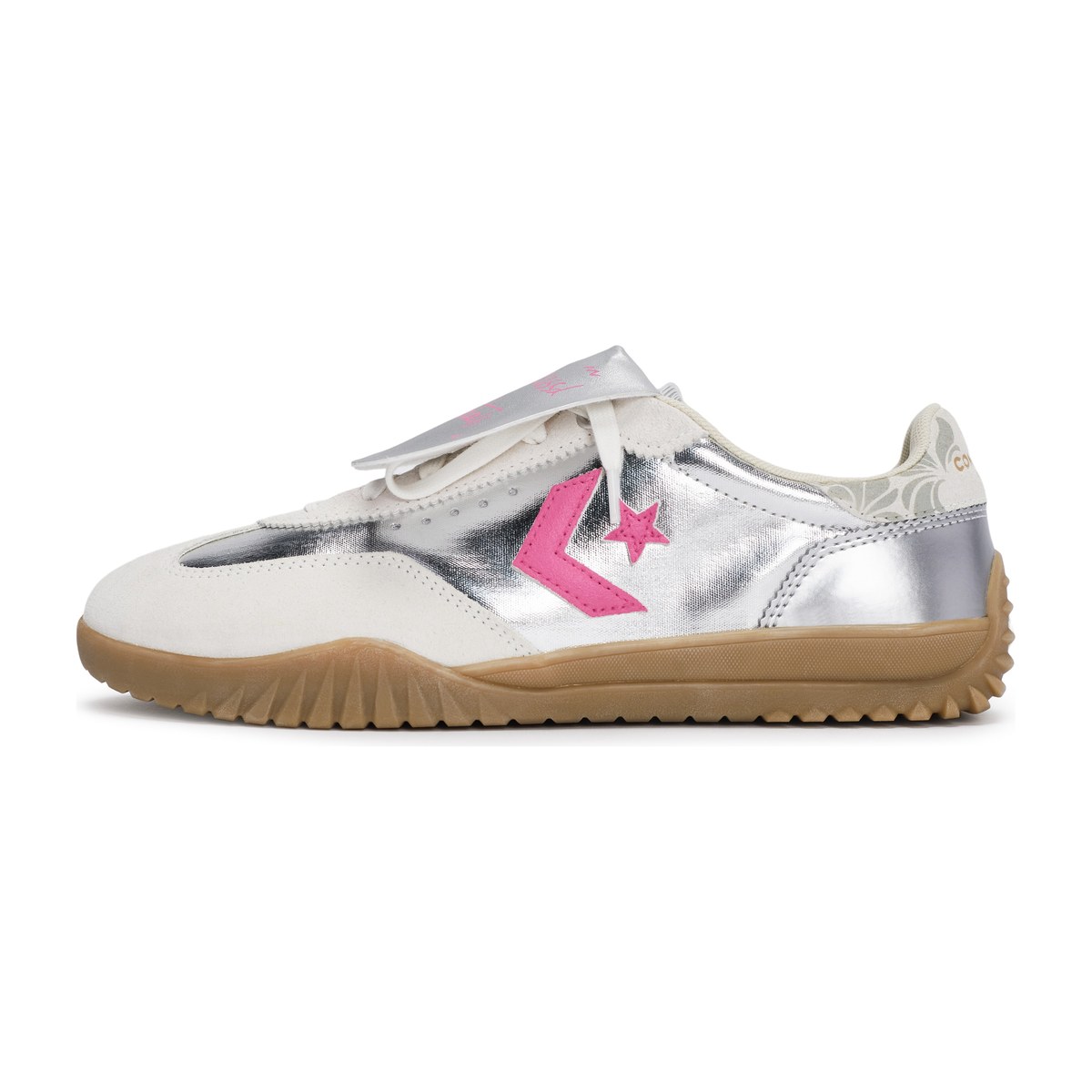 Converse Run Star Trainer White Silver Pink