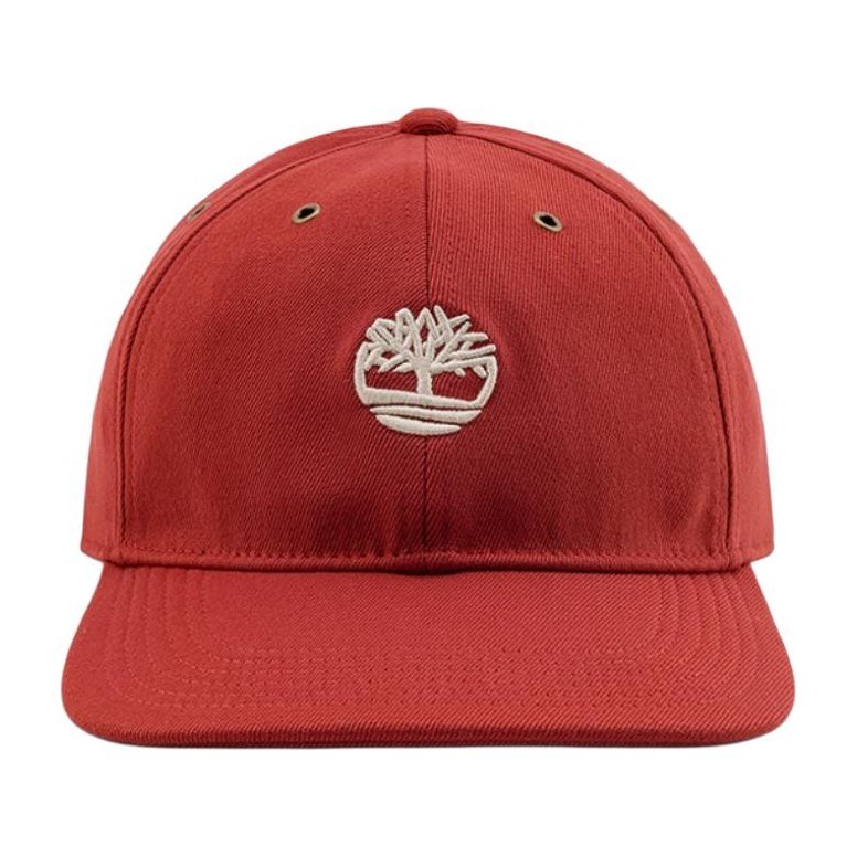 Timberland Logo Cap Brown Red
