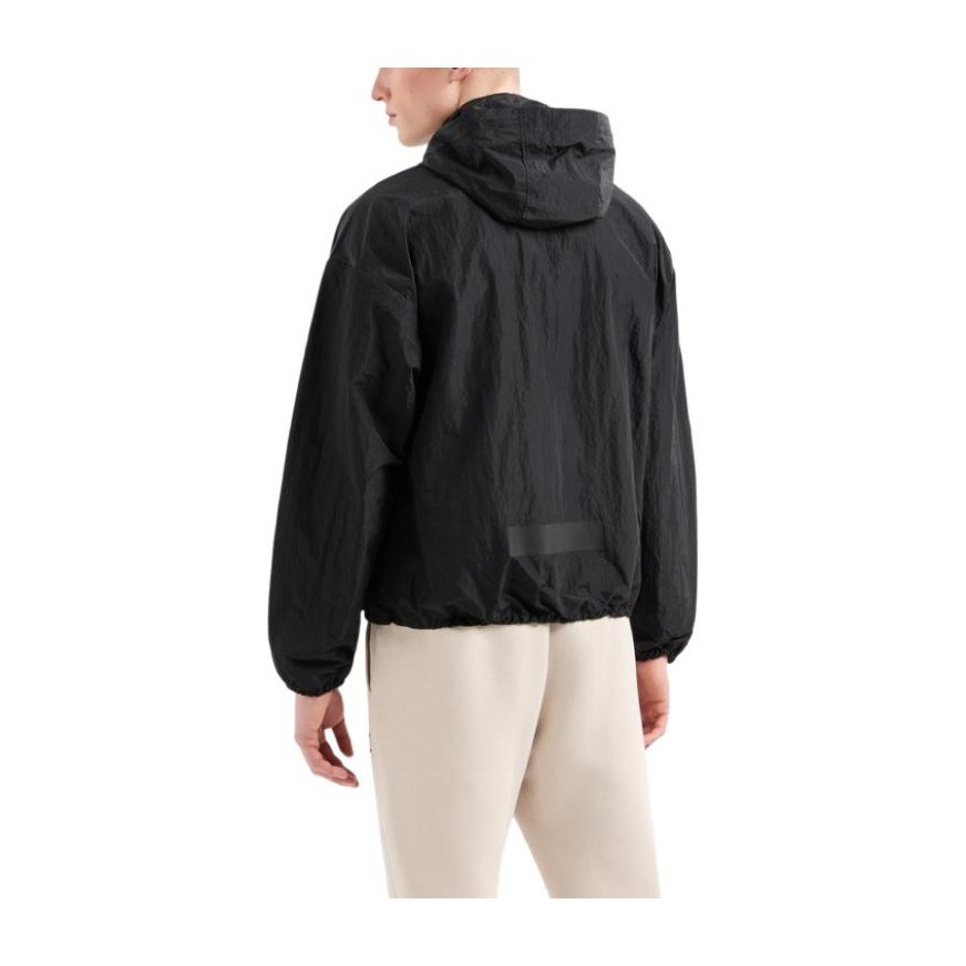 Emporio Armani EA7 SS24 Hoodie Jacket Black