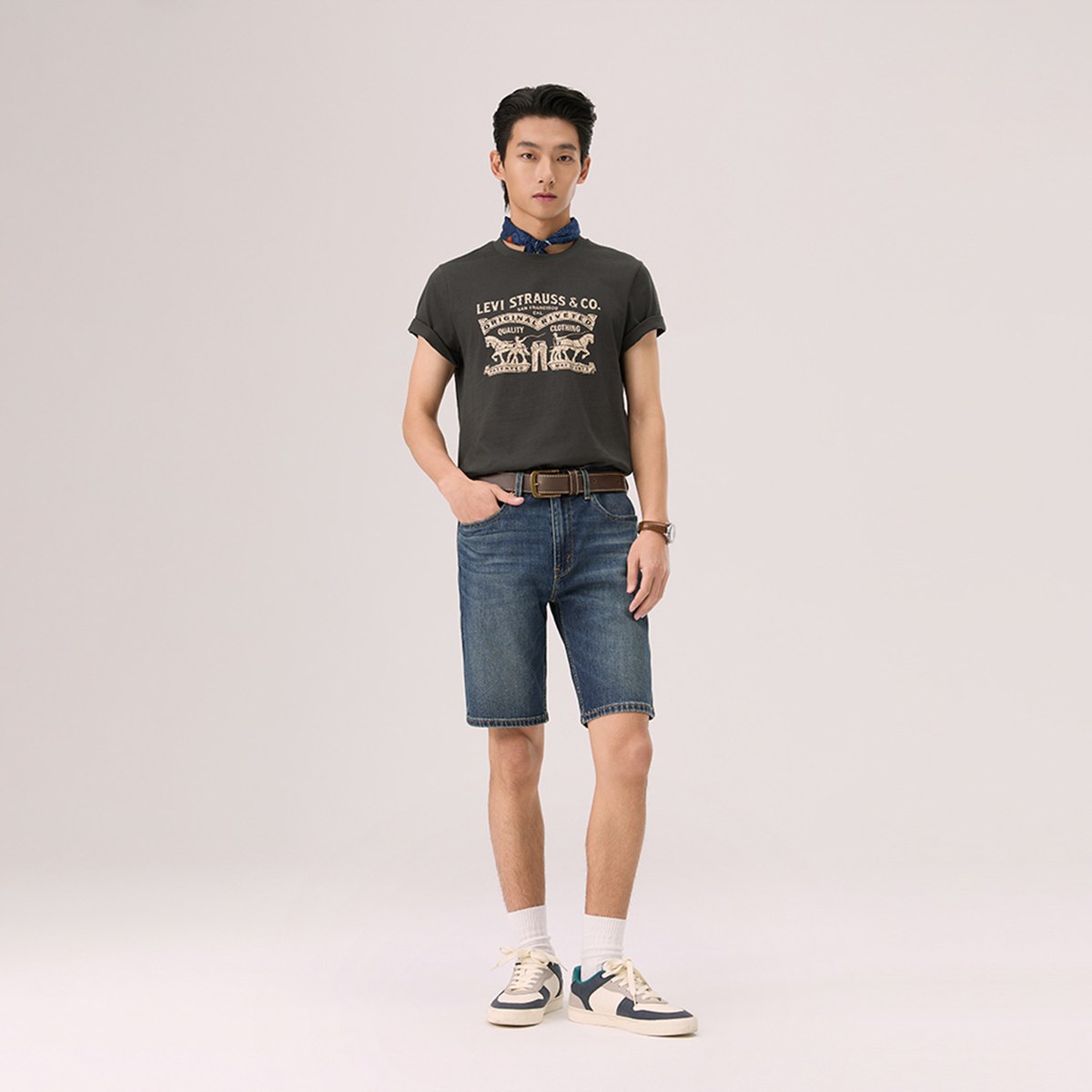 Levi’s SS25 Double Horse Print Knit Tee