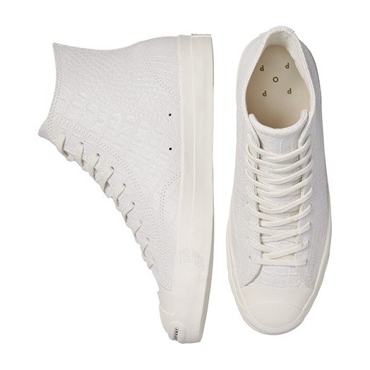 Pop Trading Company x Converse Jack Purcell High White