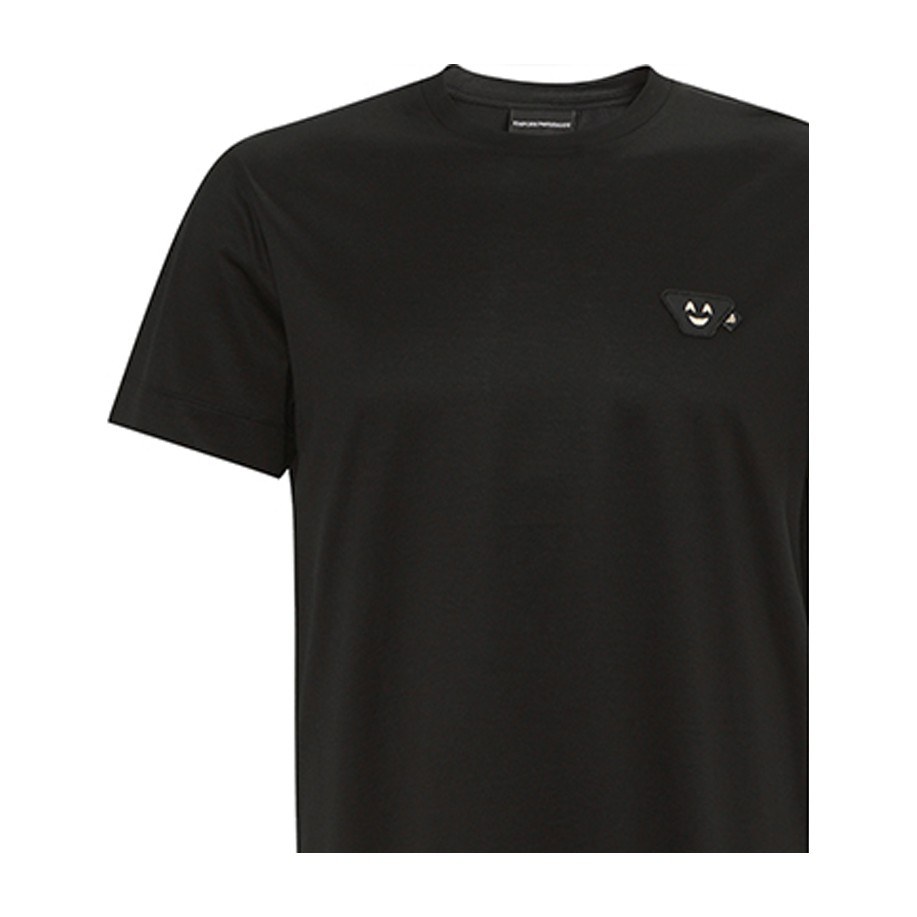 Emporio Armani SS22 Smiley T-Shirt Black