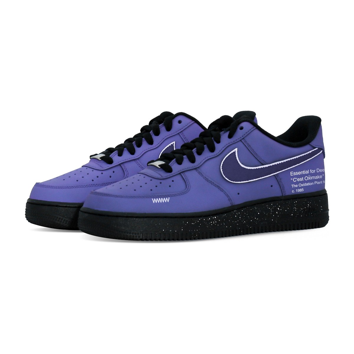 Nike Air Force 1 Black Samurai Purple Toe