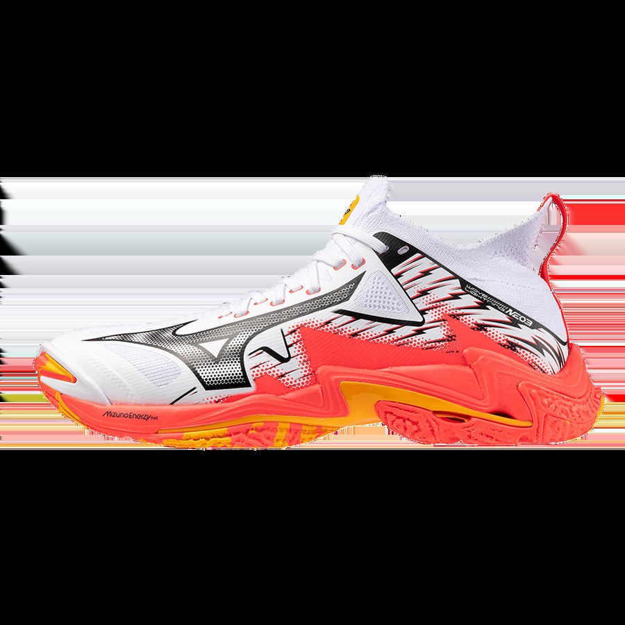 Mizuno Wave Lightning Neo 3 White Orange
