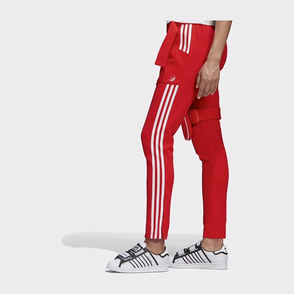 adidas Originals x JWC Classic 3-Stripes Knit Pants Red