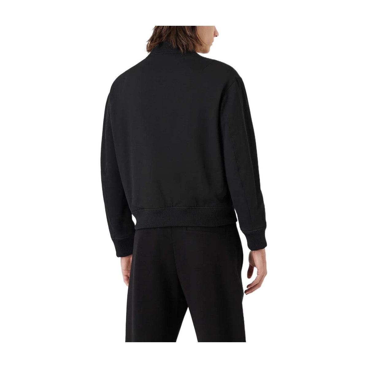 Emporio Armani FW22 Logo Zip Jacket Black