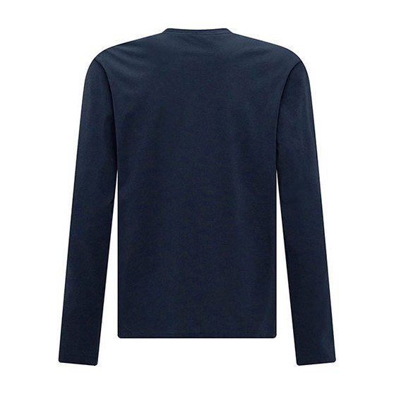 Emporio Armani EA7 Logo Long Sleeve T-Shirt Blue