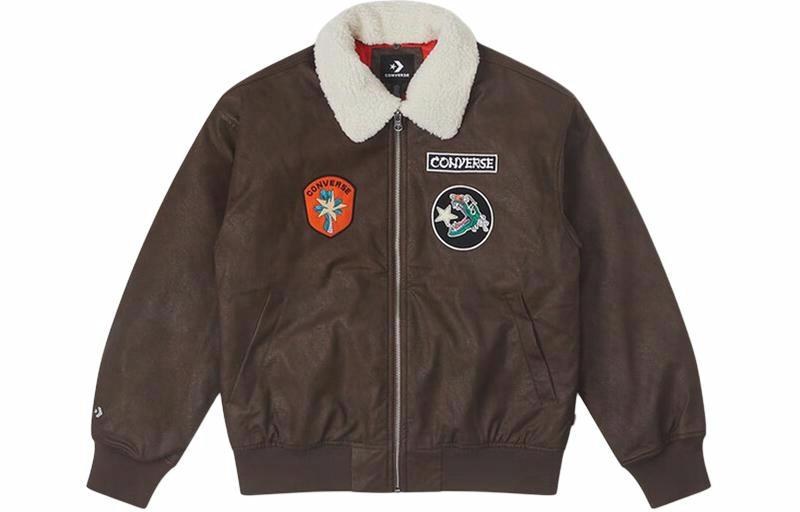 Converse CNY Classic Bomber Jacket Brown