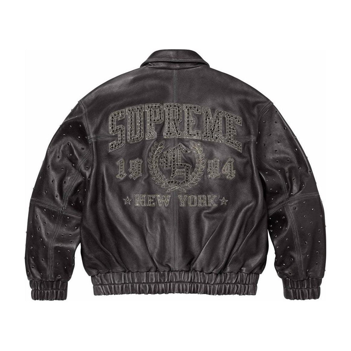 Supreme Gem Studded Leather Jacket