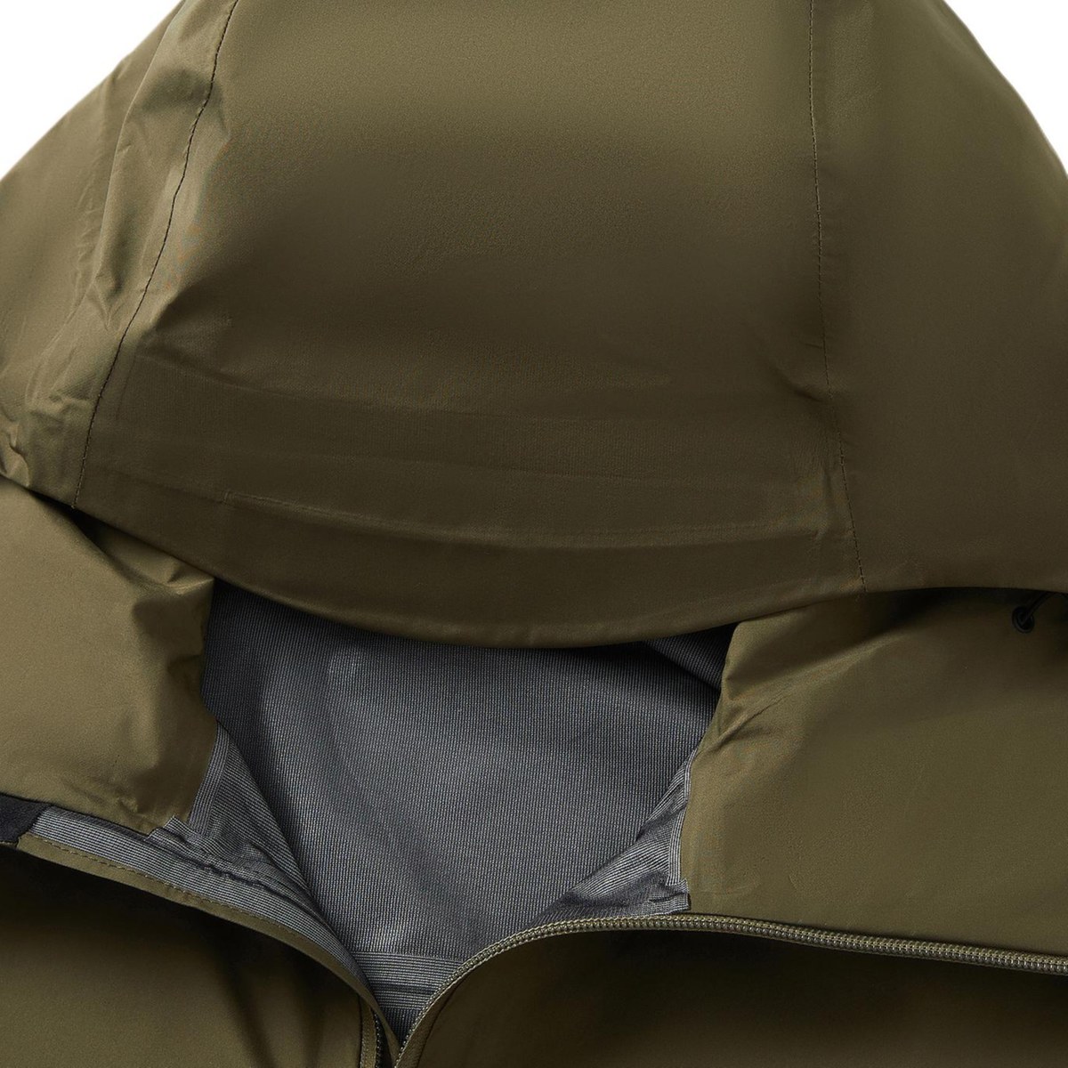 KARL LAGERFELD Hooded Zip Jacket Military Green