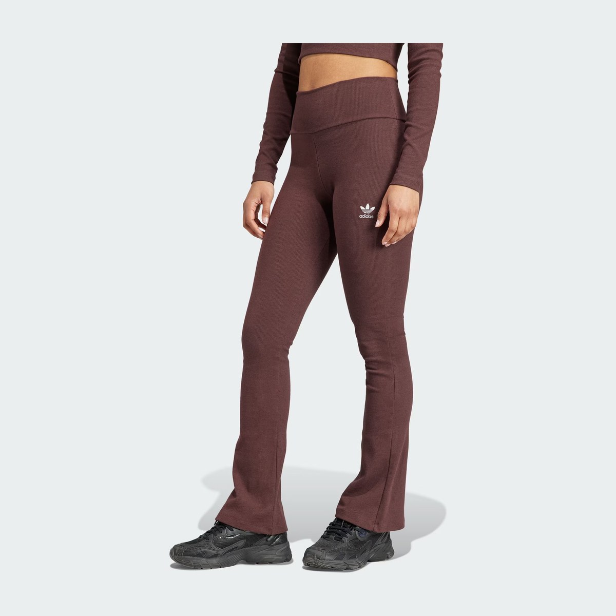 adidas originals Essentials Rib Flared Pants Logo