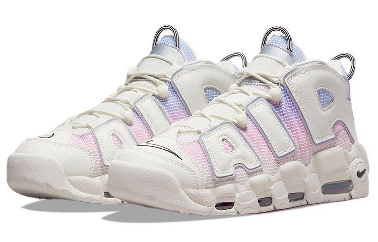 Nike Air More Uptempo White Blue Pink