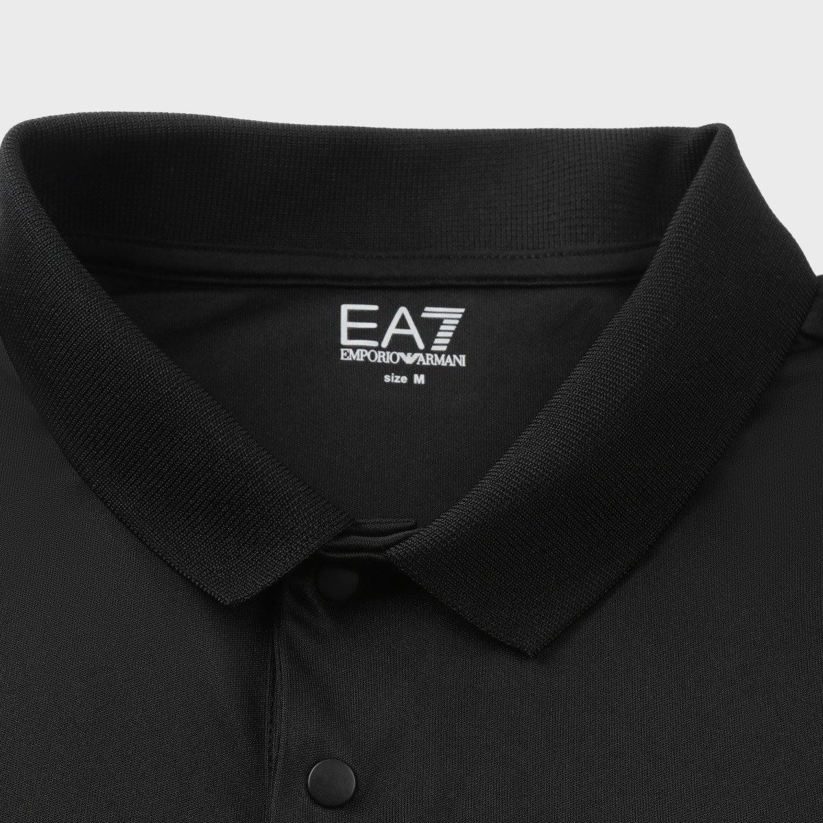 Emporio Armani EA7 SS24 Logo Polo Black