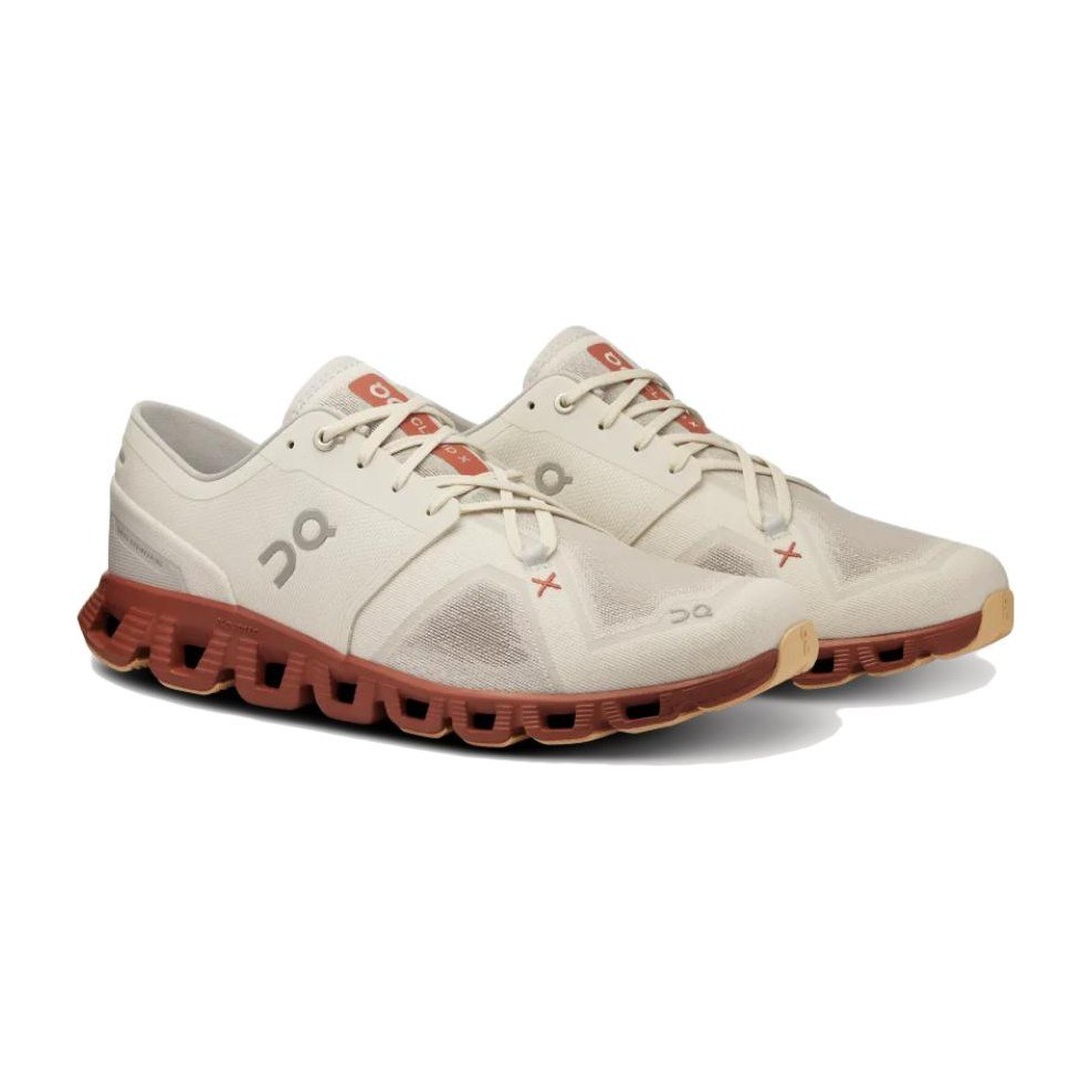 On Cloud X 3 White Red