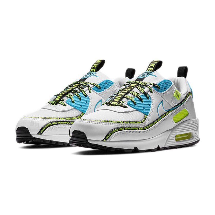 Nike Air Max 90 SE Worldwide White Blue Yellow