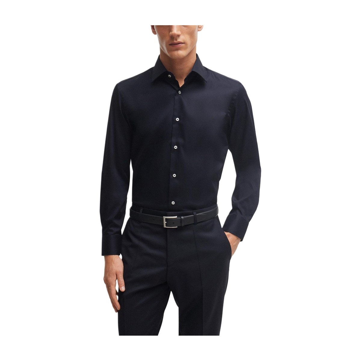 HUGO BOSS Regular-Fit Shirt In Easy-Iron Cotton Poplin
