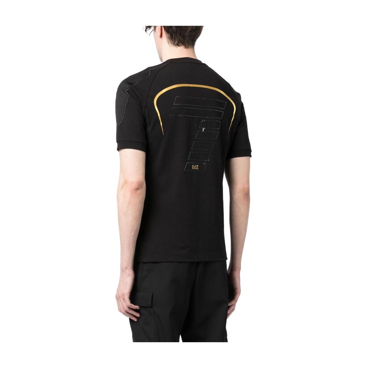 Emporio Armani EA7 Logo T-Shirt Black
