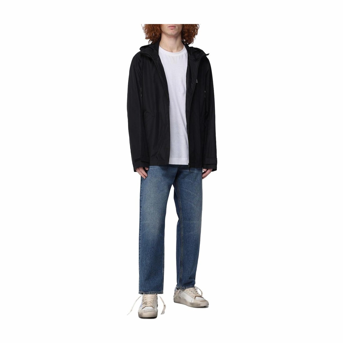 Golden Goose Logo Windbreaker Jacket Black