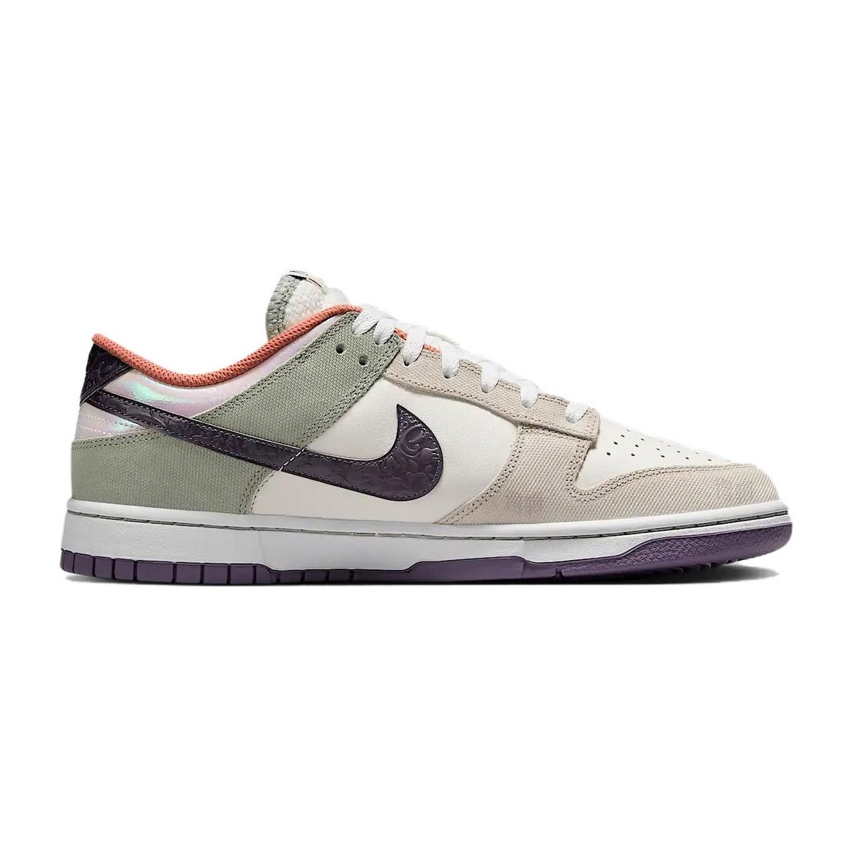Nike Dunk Low Retro SE White Green Purple