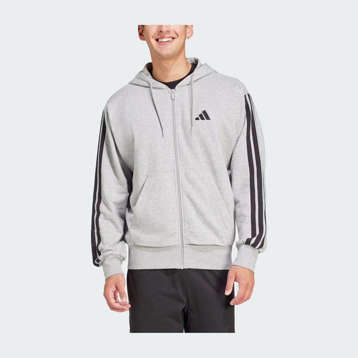 adidas Sportswear ESSENTIALS 3-Stripes Full-Zip Hoodie