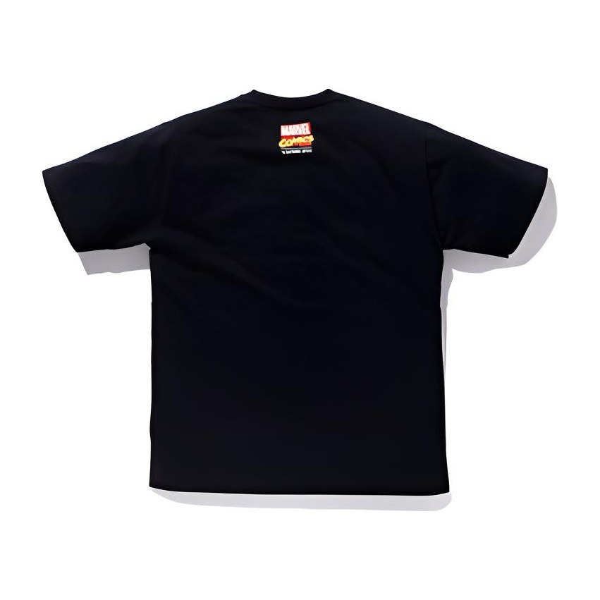 A BATHING APE x Marvel Bape Head T-Shirt Black