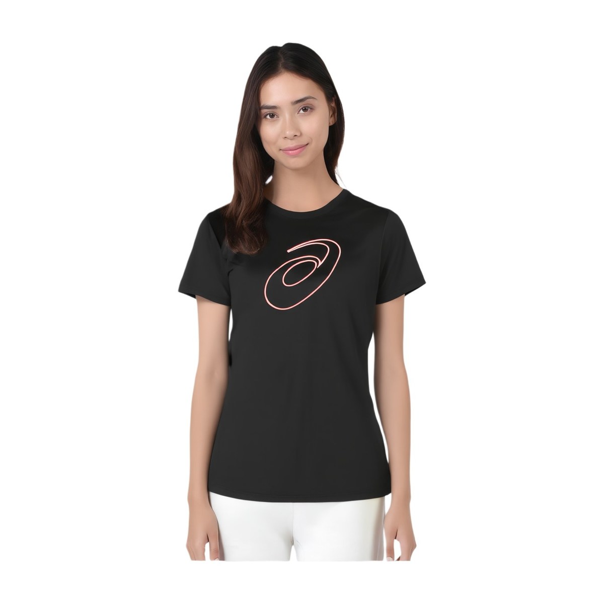 Asics Logo Crewneck T-Shirt Black