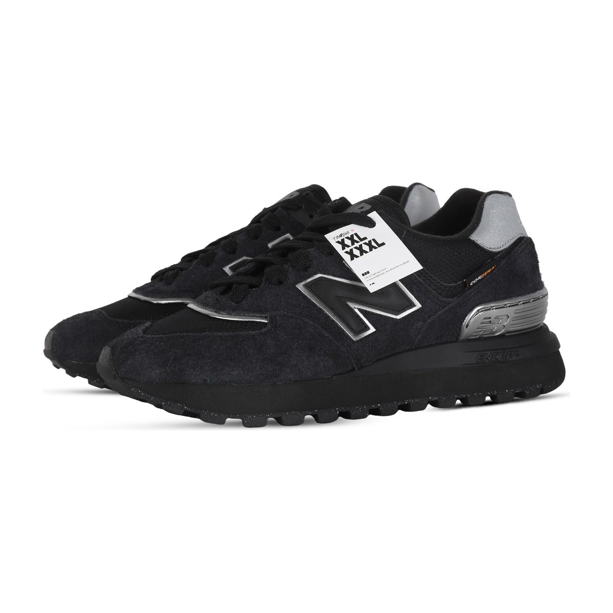New Balance 574 Silver Black