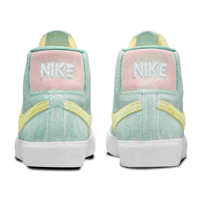 Nike Blazer Mid Green Yellow Pink