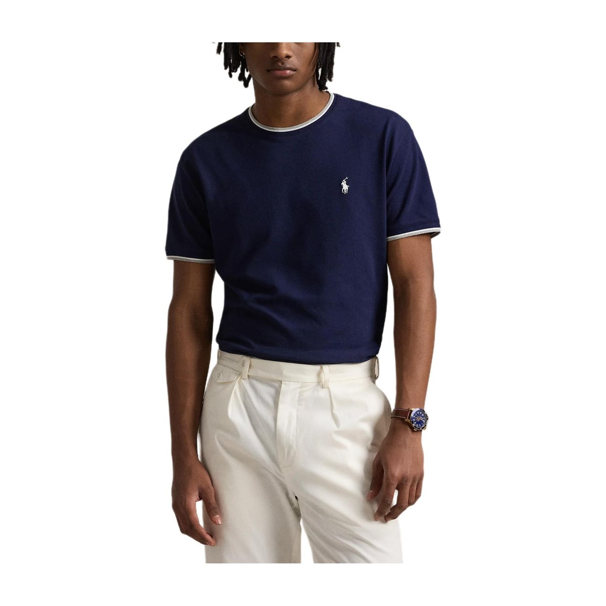 Polo Ralph Lauren SS25 Solid Pony Embroidered Crewneck T-Shirt Blue