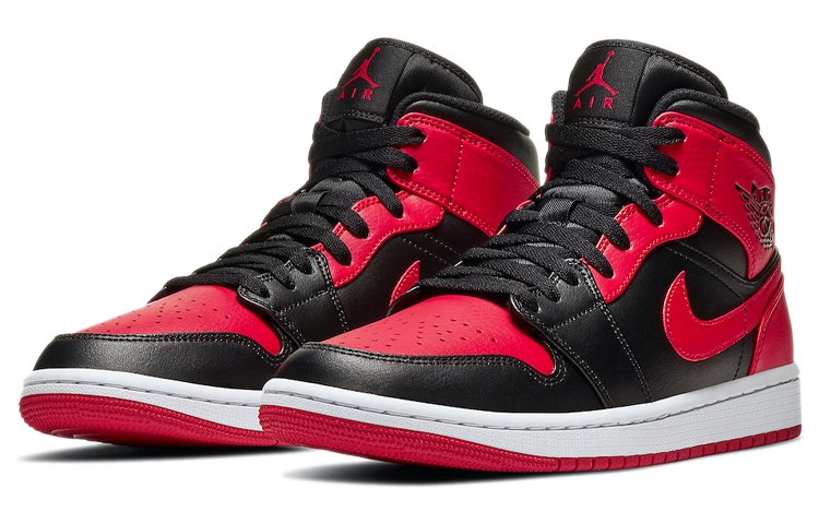 Jordan Air Jordan 1 Mid "Red and Black"