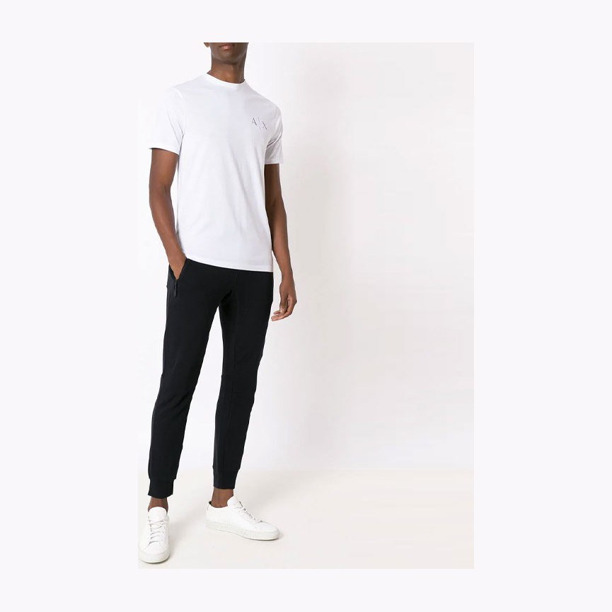 Armani Exchange Micro Logo Joggers Black
