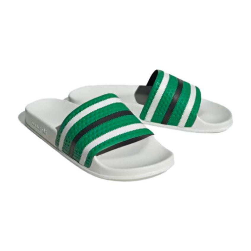 adidas Adilette Green White Black
