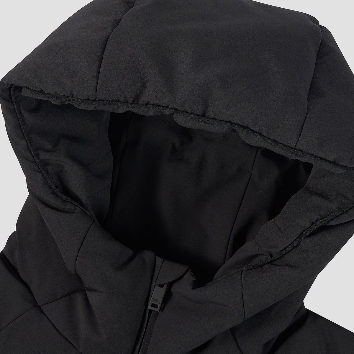 KARL LAGERFELD FW24 Down Jacket Hoodie Black