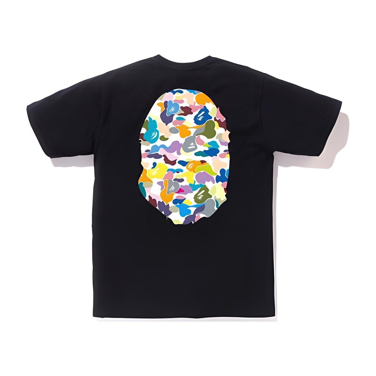 A BATHING APE Bape Multi Camo Big APE Head Tee