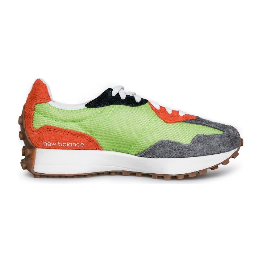 New Balance 327 Grey Green Orange