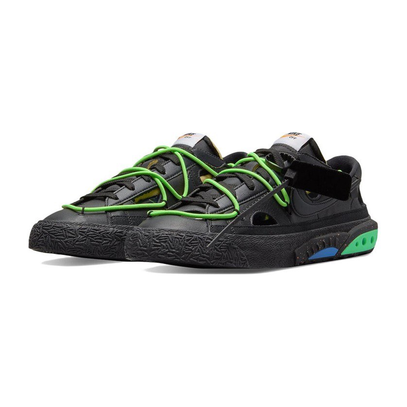 OFF-WHITE x Nike Blazer Low 77 "Black and Electro Green"
