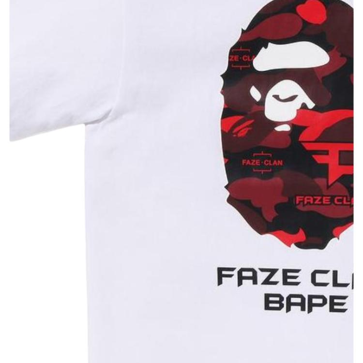 BAPE x FaZe Clan SS23 Camo Tee White