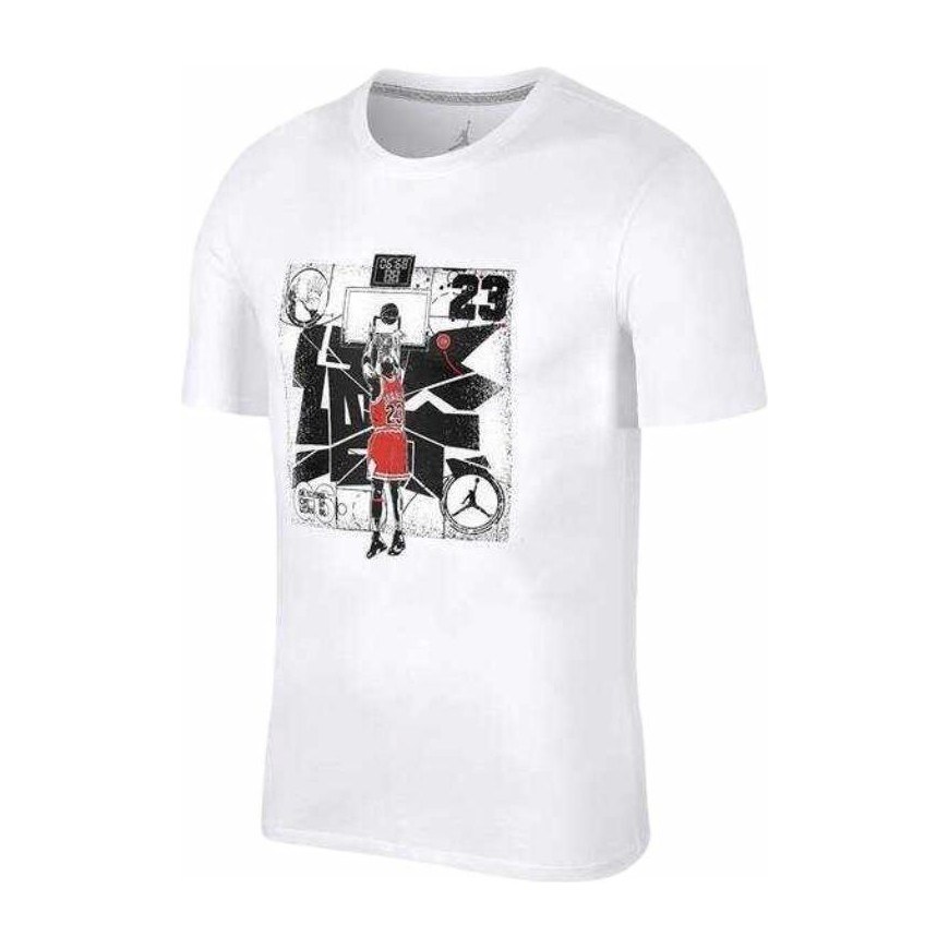 Jordan 14 Print Crewneck T-Shirt White
