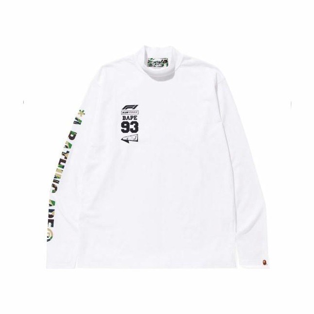 BAPE x FORMULA 1 Mock Neck Tee