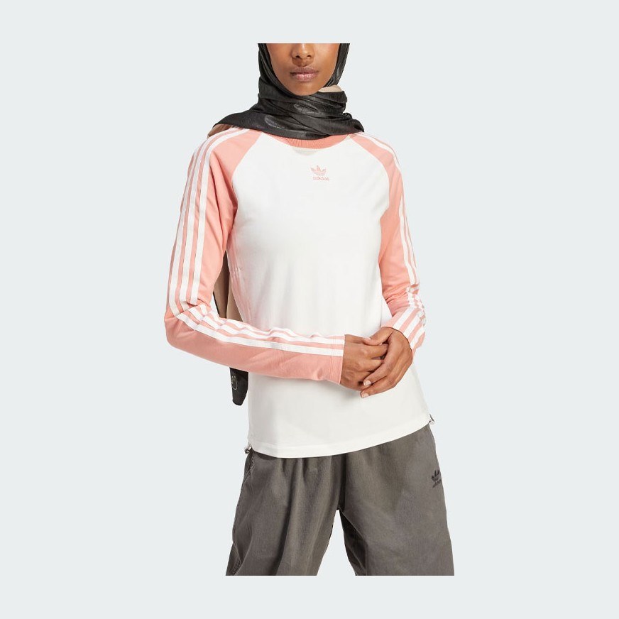 adidas originals Slim Fit Long Sleeve Logo T