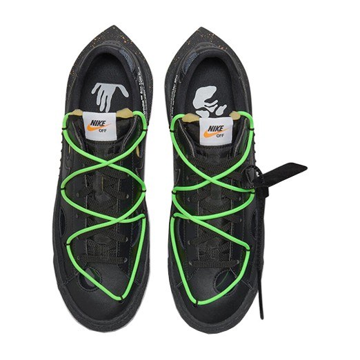 OFF-WHITE x Nike Blazer Low 77 "Black and Electro Green"
