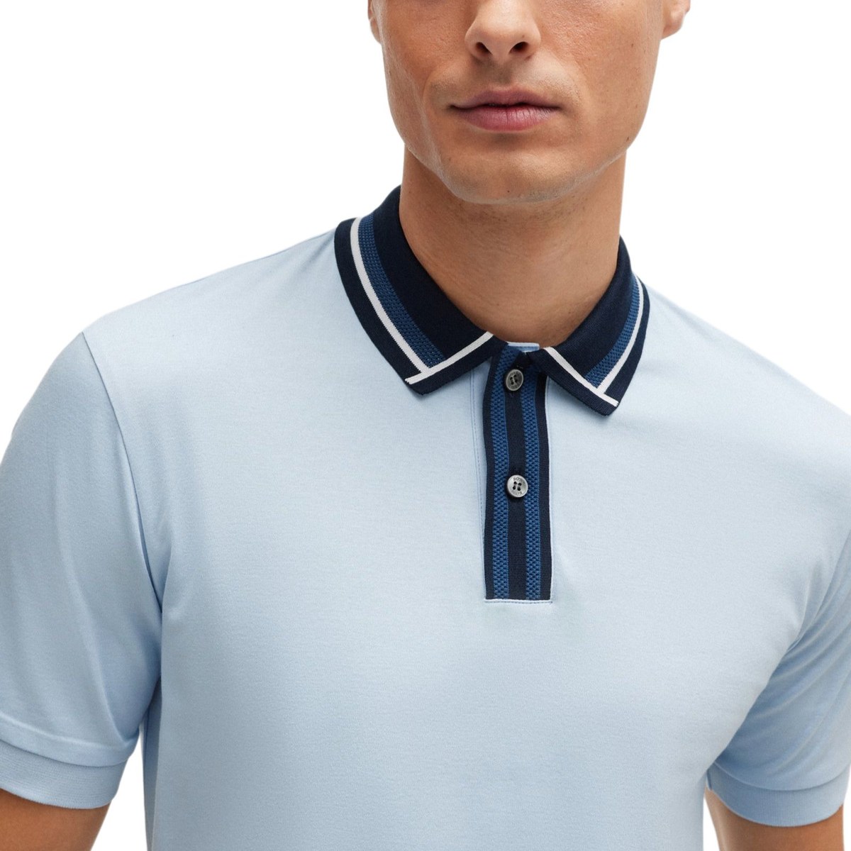 HUGO BOSS Mercerised-Cotton Slim-Fit Polo Shirt