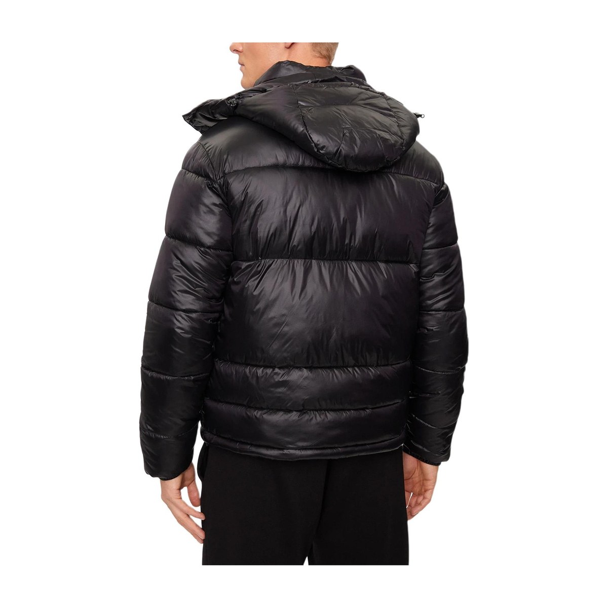 Emporio Armani EA7 Logo Hoodie Jacket Black