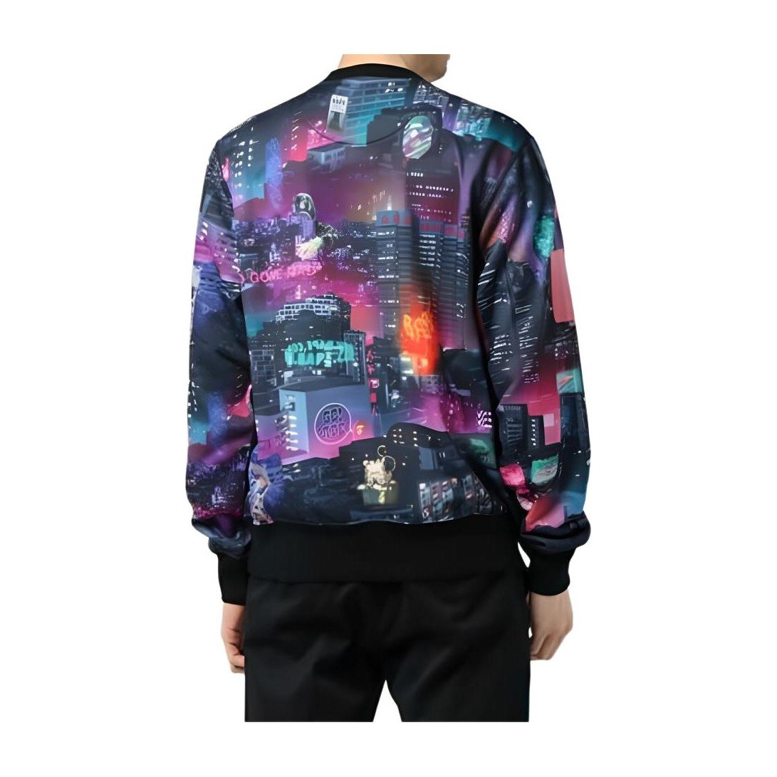 BAPE Neon Tokyo Crewneck